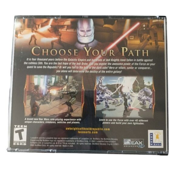 Star Wars Knights Of The Old Republic WINDOWS LucasArts Bioware 2003 4 Discs - Picture 10 of 12